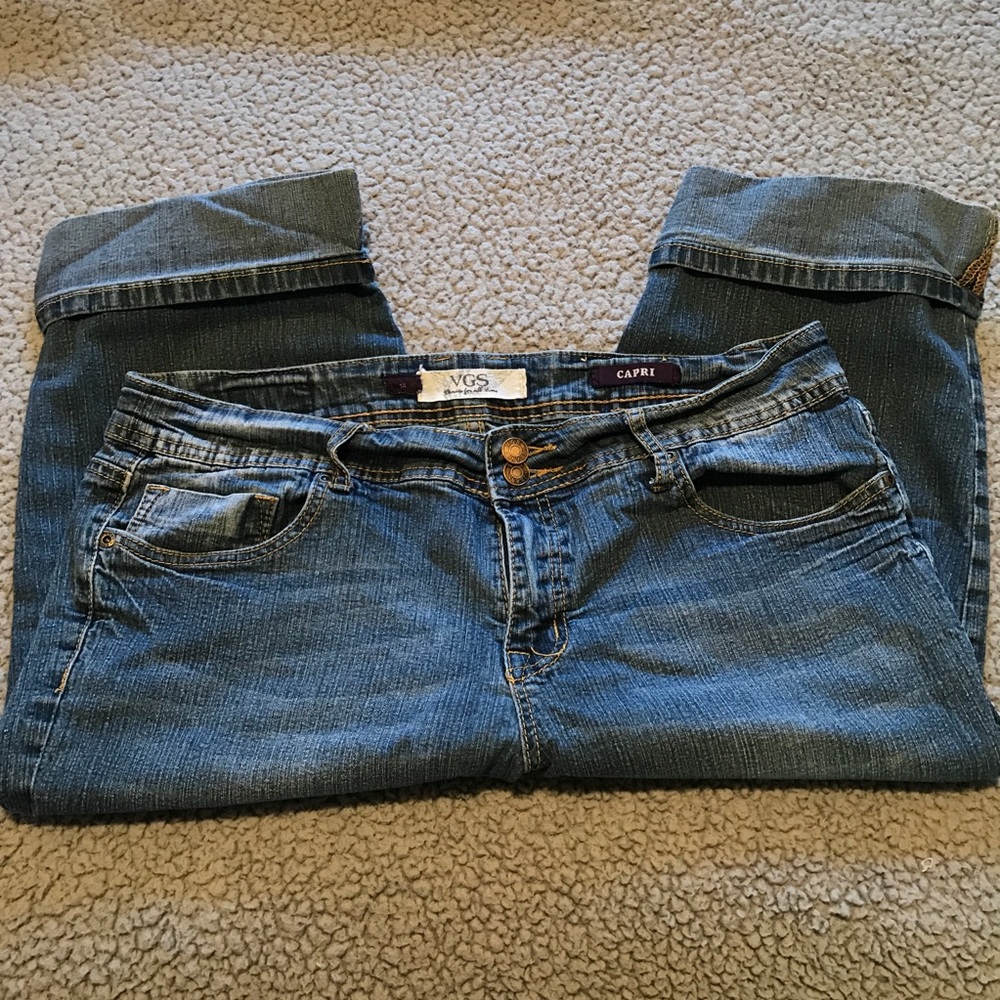 Vigoss VGS Denim for All Time Denim Capris Size 14